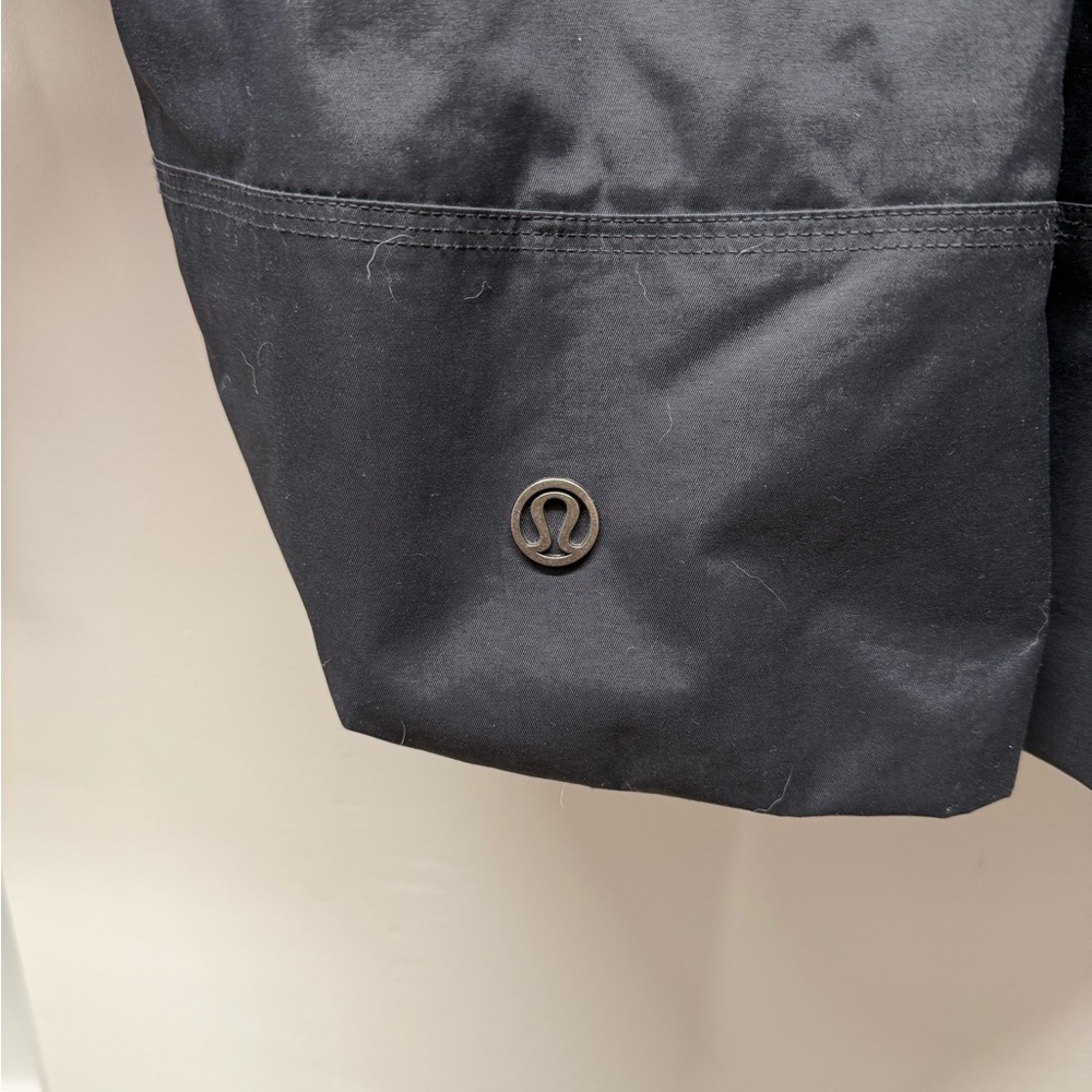 Women's Black Hooded Rain Jacket - Picture 4 of 4